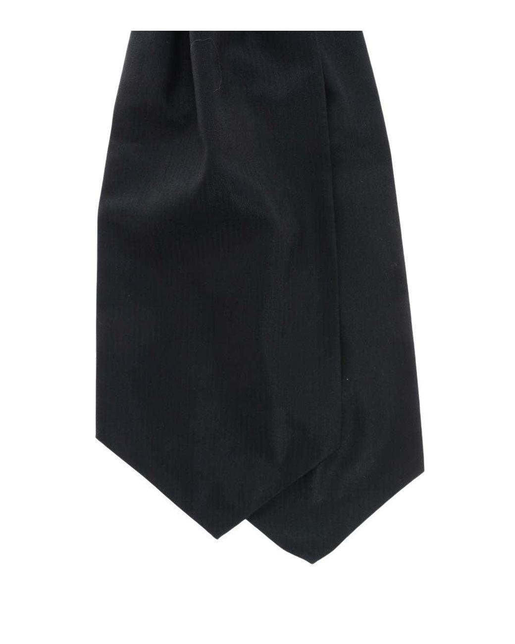 Corneliani Blue Ascot Ruche Tie for men