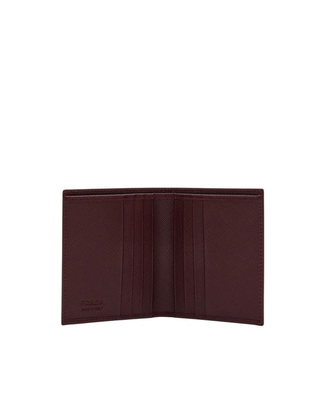 Prada Purple Dark Minuteria Textured Wallet for men