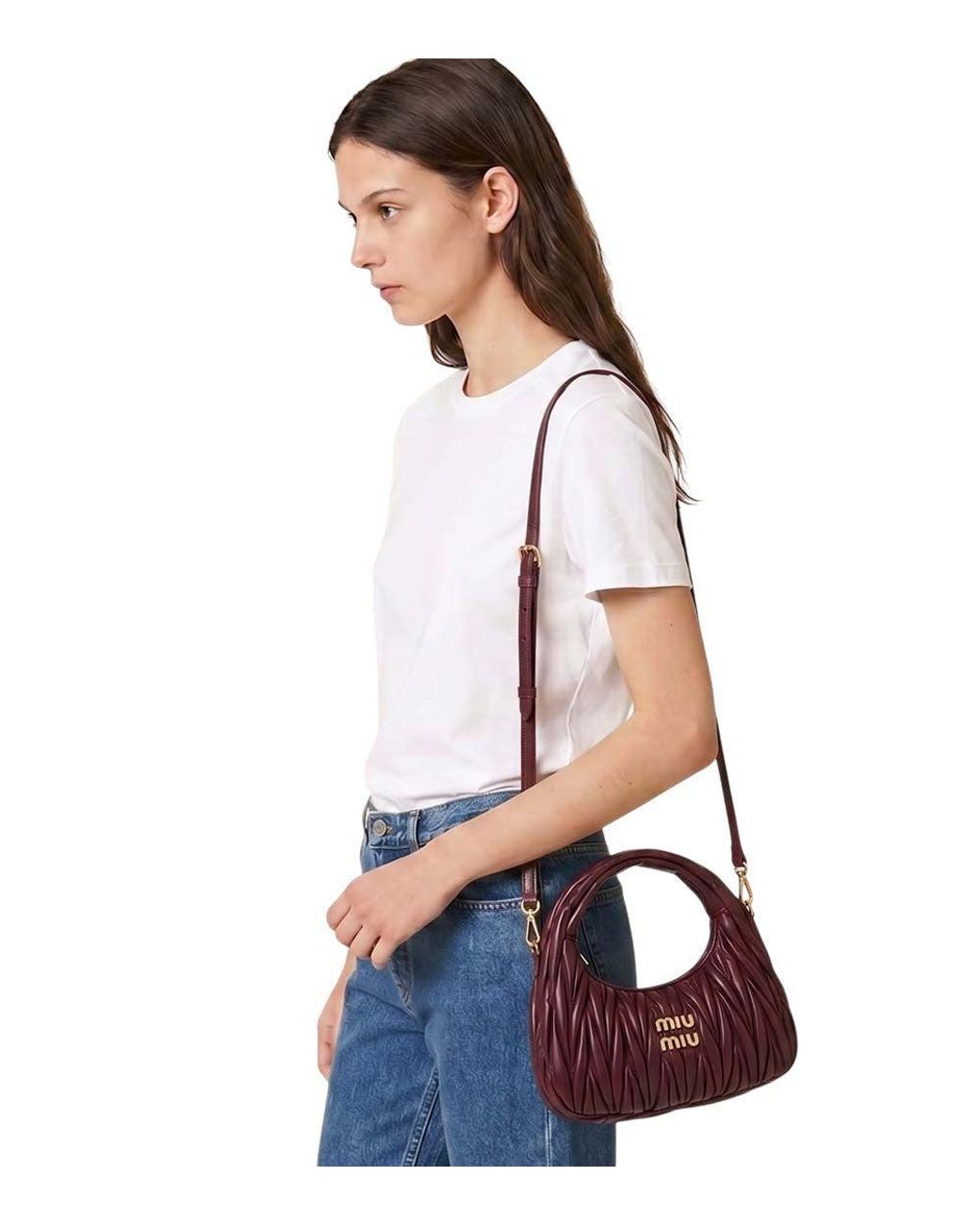 Miu Miu Purple Wander Small Hobo
