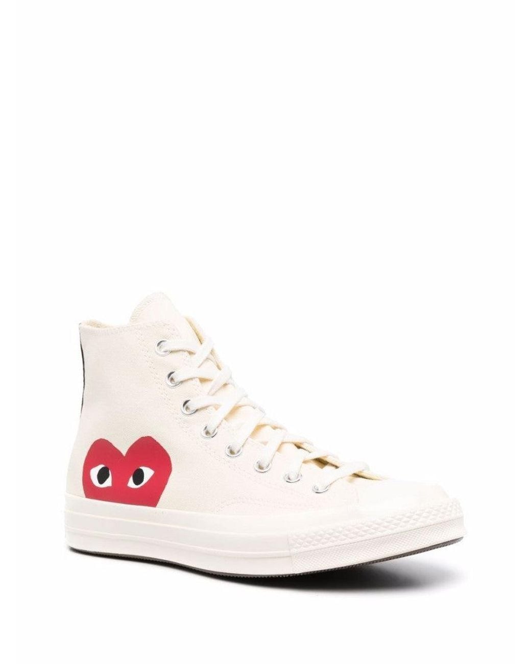 Comme des Garçons Pink Chuck Taylor High-Top Sneakers for men