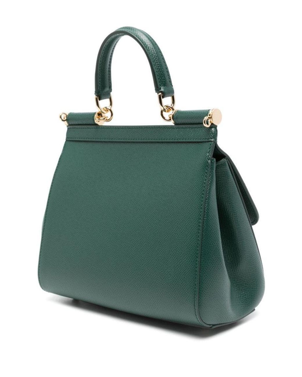 Dolce & Gabbana Green Sicily Medium Satchel