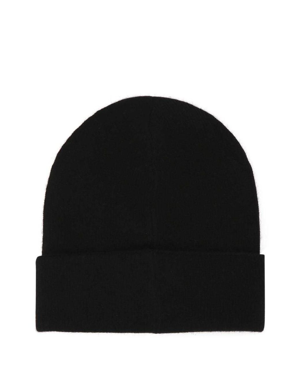 McQueen Black Cashmere Beanie Hat