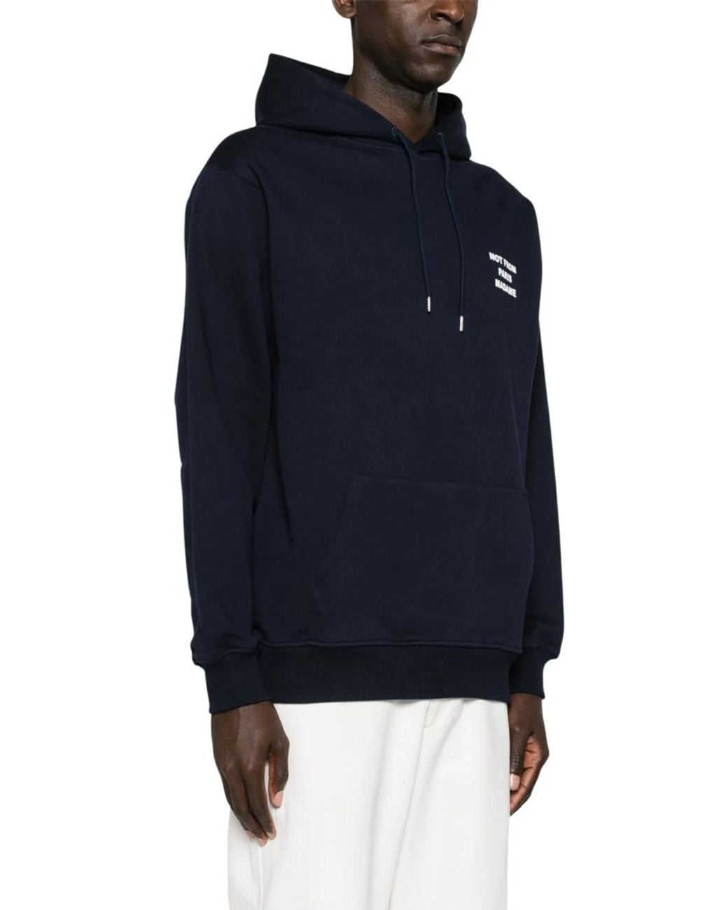 Drole de Monsieur Blue Relaxed Hoodie for men