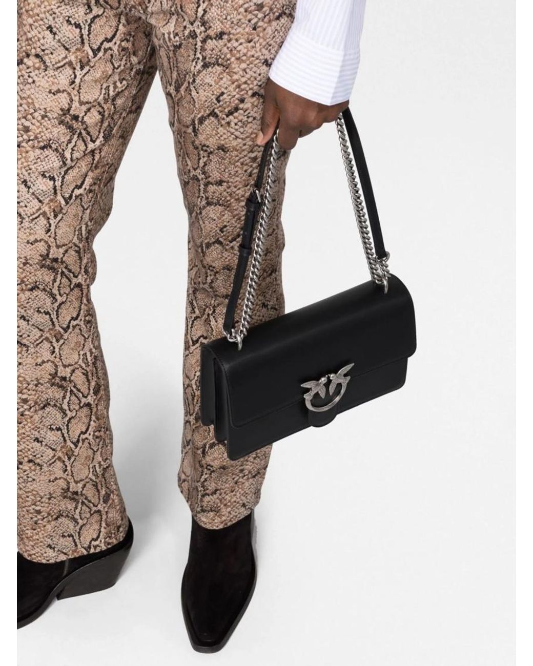 Pinko Black Love One Classic Crossbody Bag