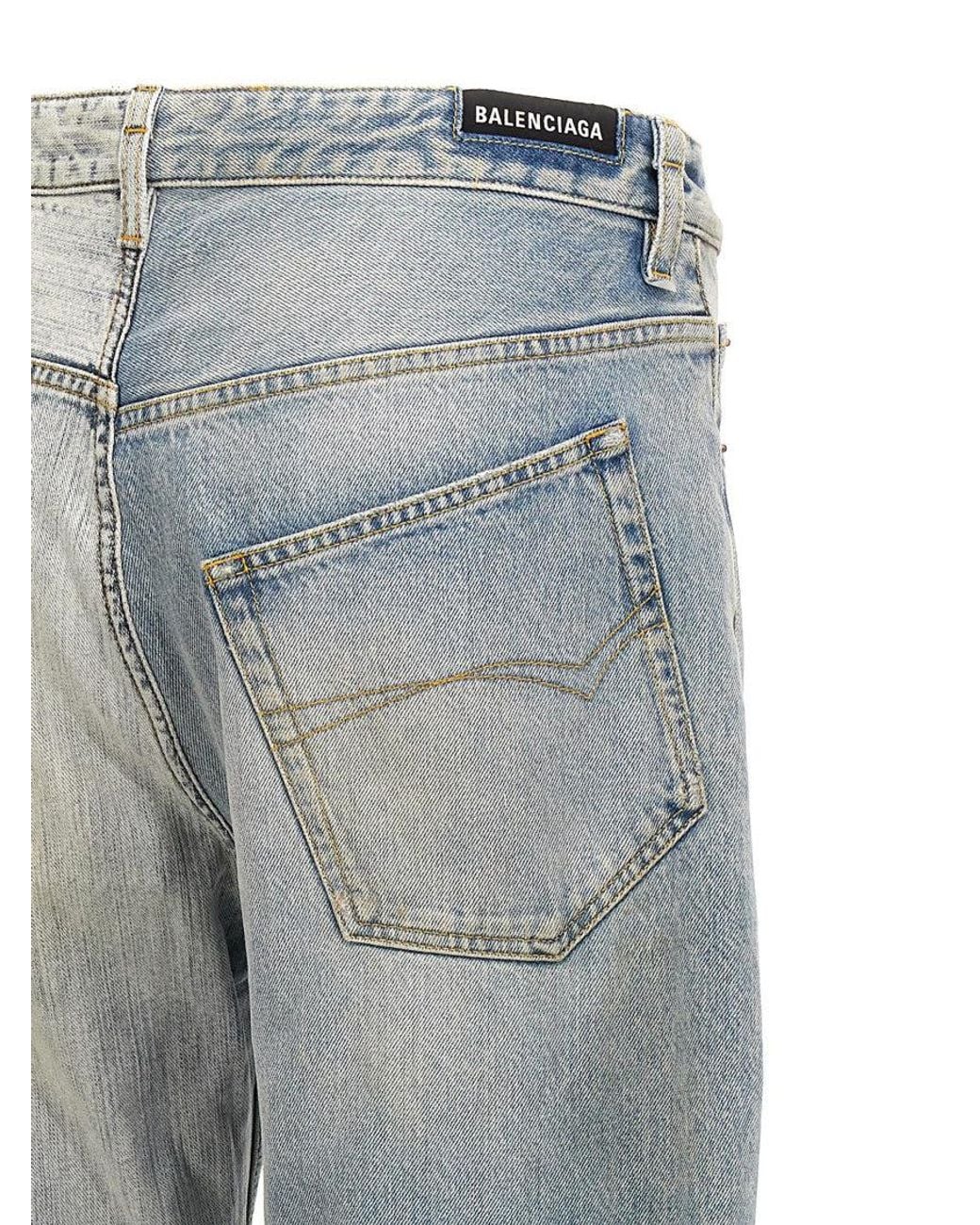 Balenciaga Multicolor 'Fifty-Fifty' Jeans