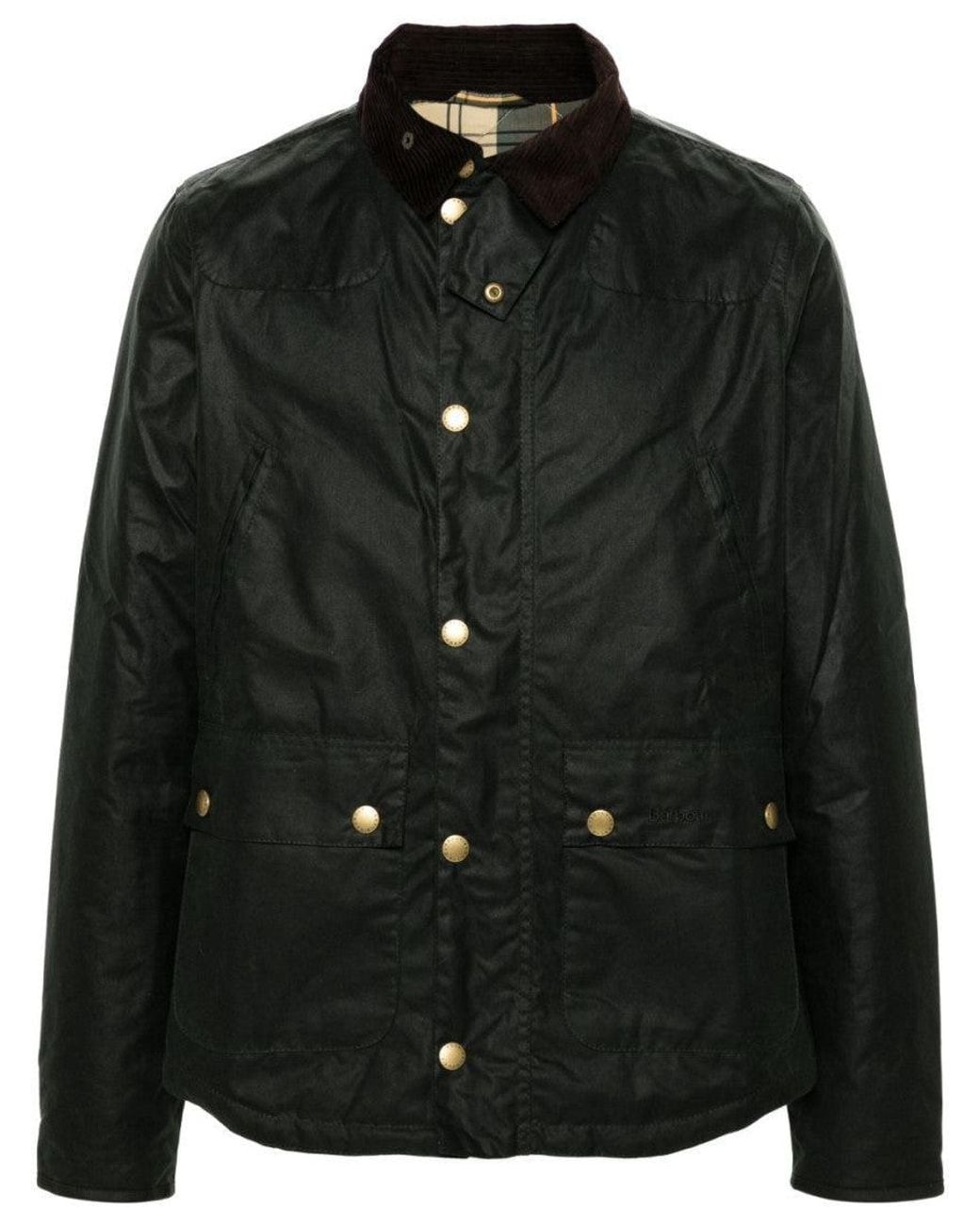 Barbour Black Dark Waxed Jacket for men