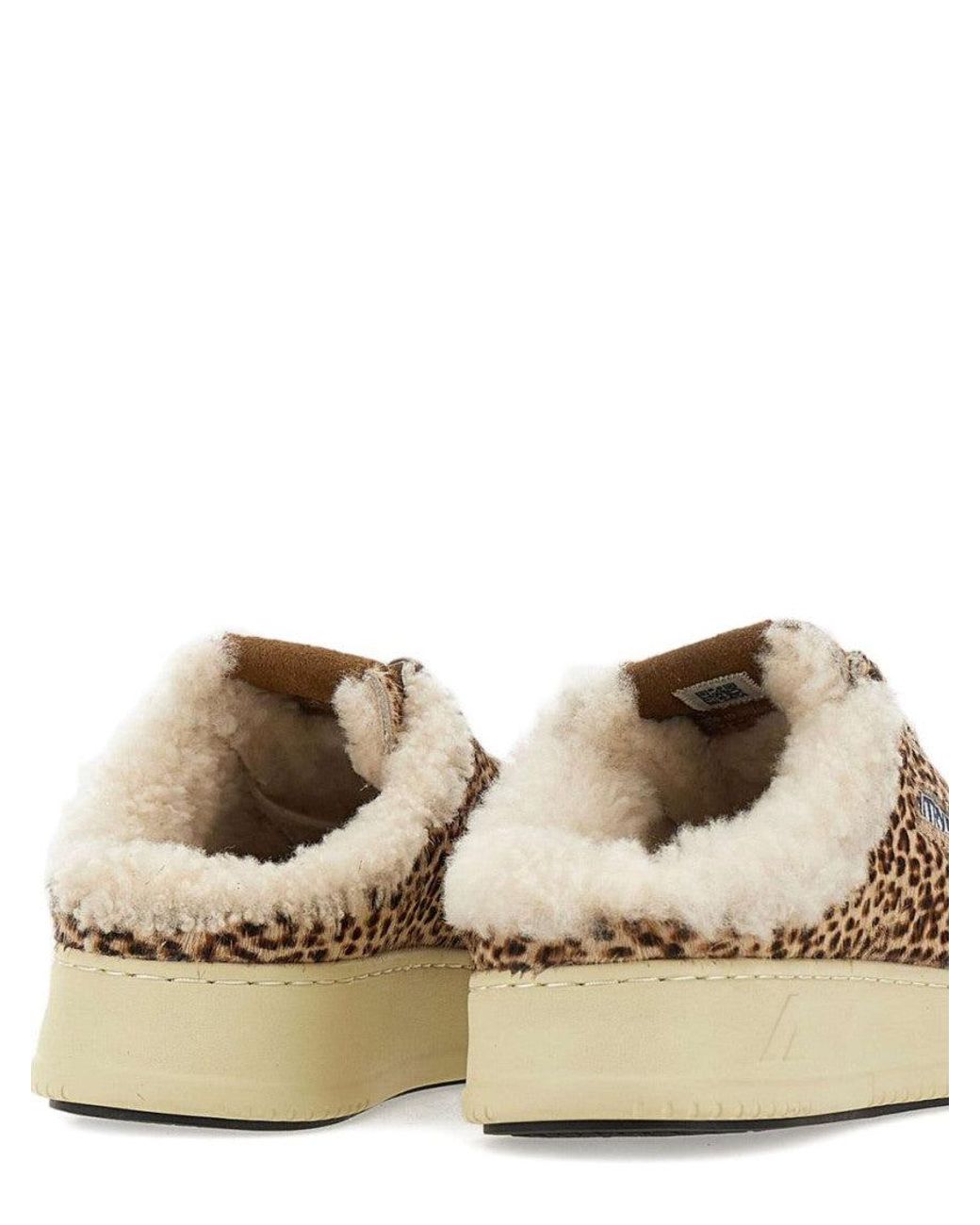 Autry Natural Print Lace Up Sneakers