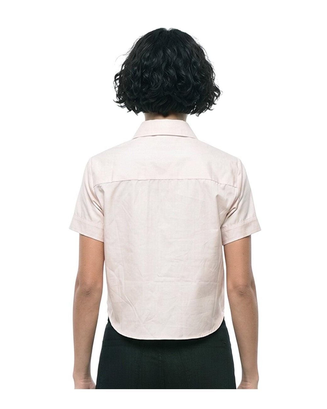 DSquared² White Light Cropped Shirt
