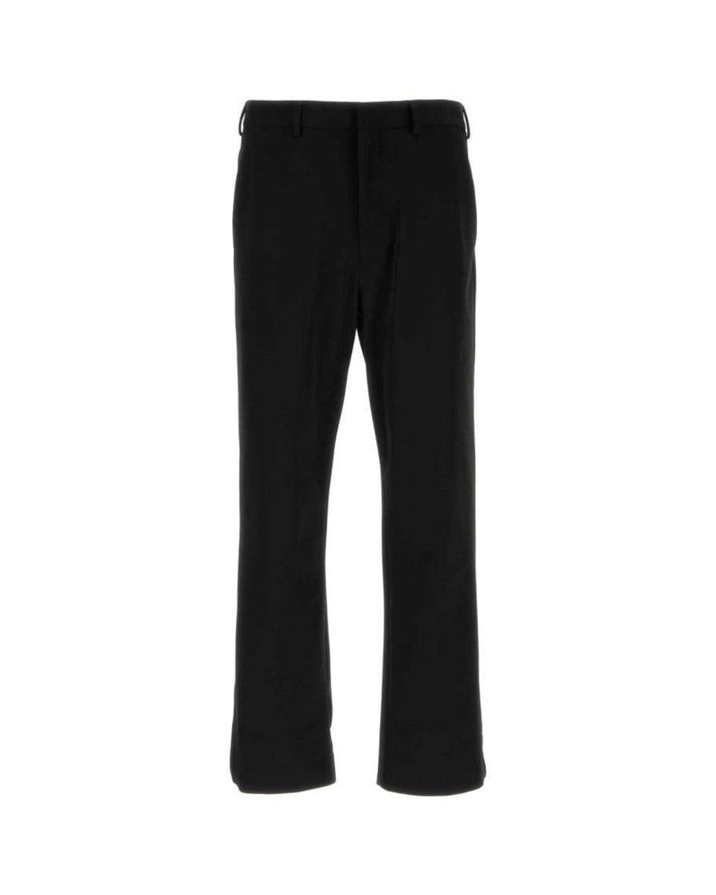 Prada Black Stretch Polyester Pant for men