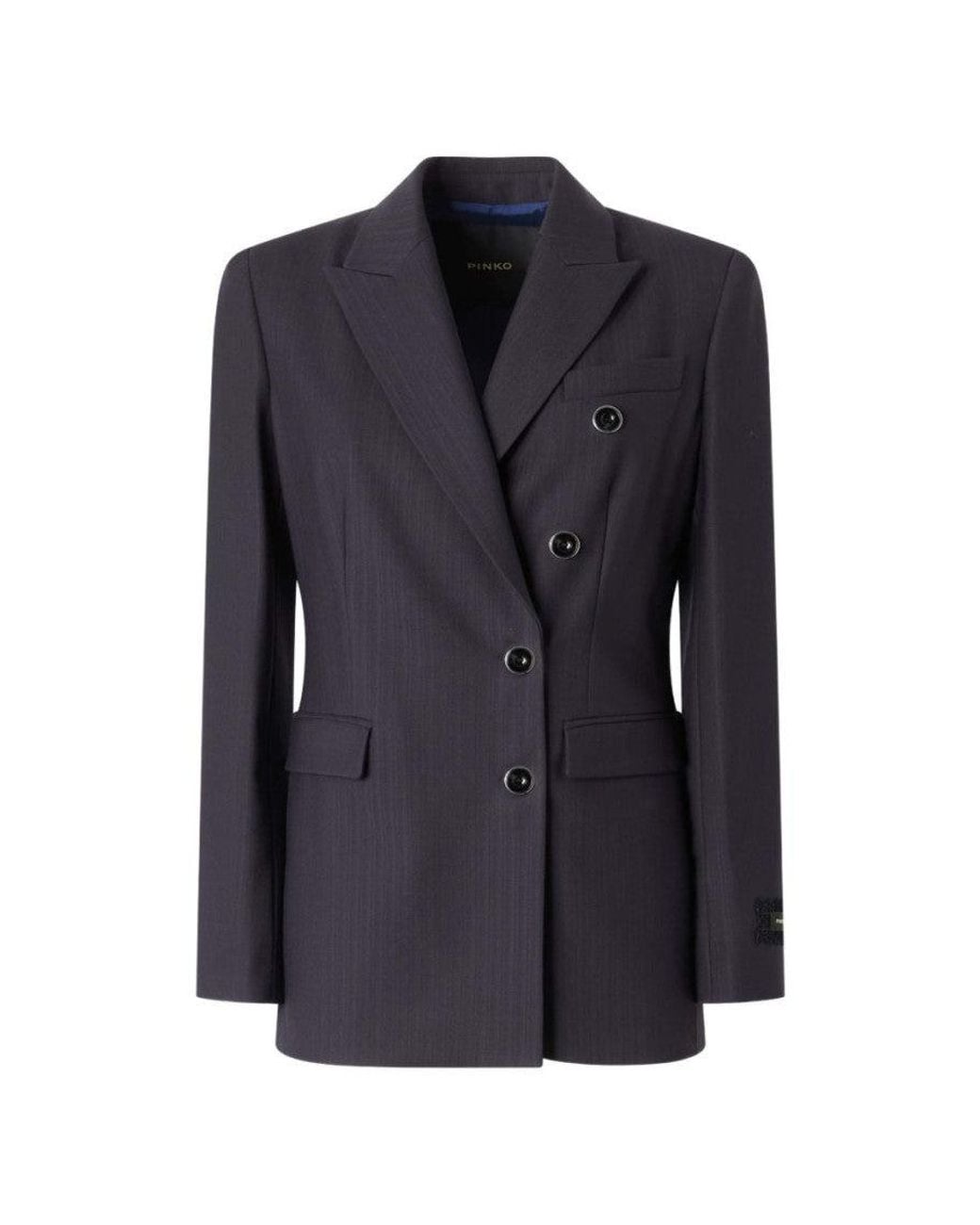 Pinko Blue Notched Lapel Blazer