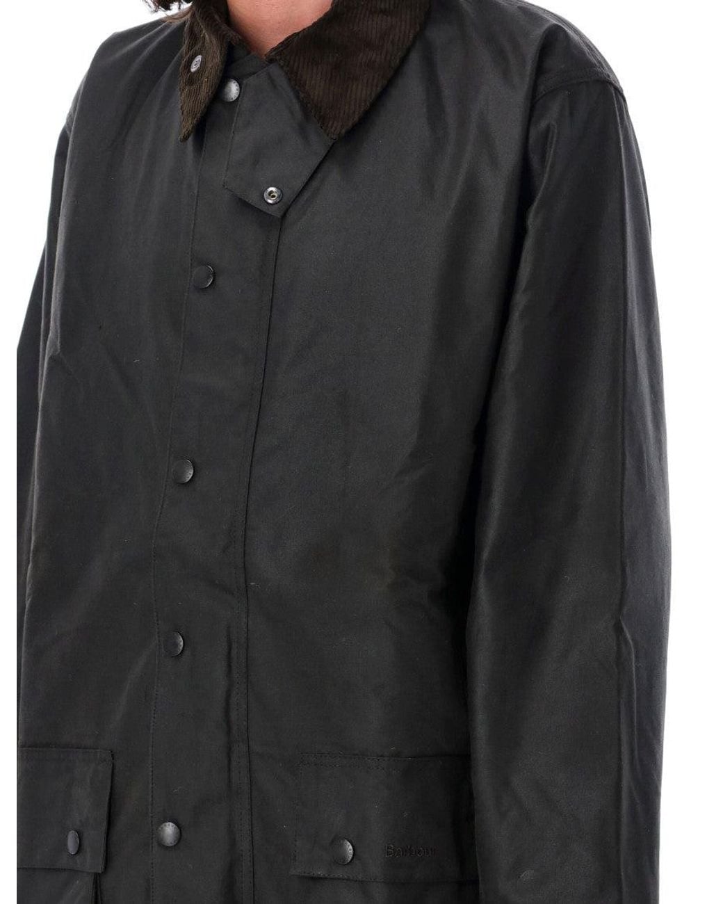 Barbour Black Embroidered Logo Jacket for men