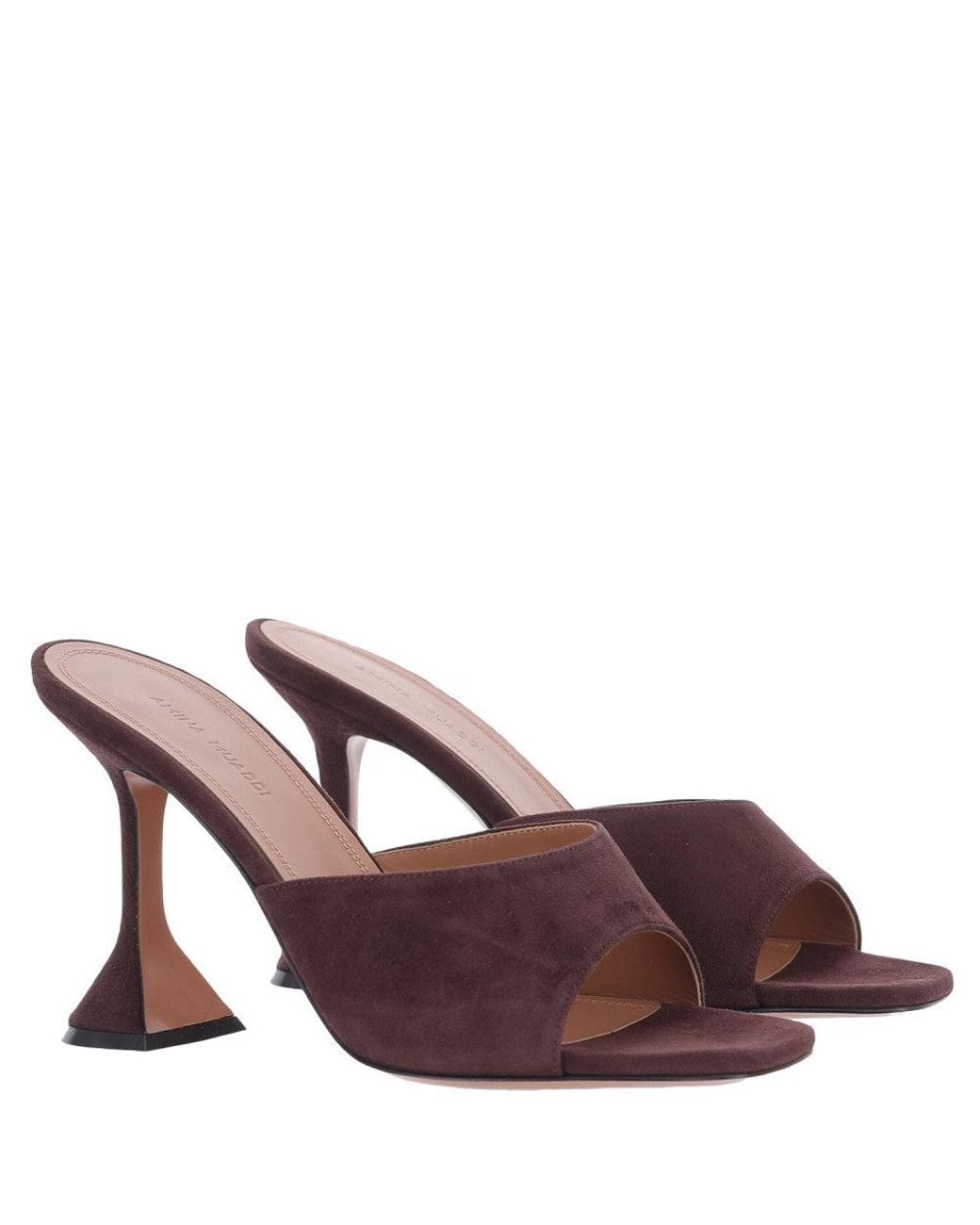 AMINA MUADDI Purple Burgundy Lupita Heels