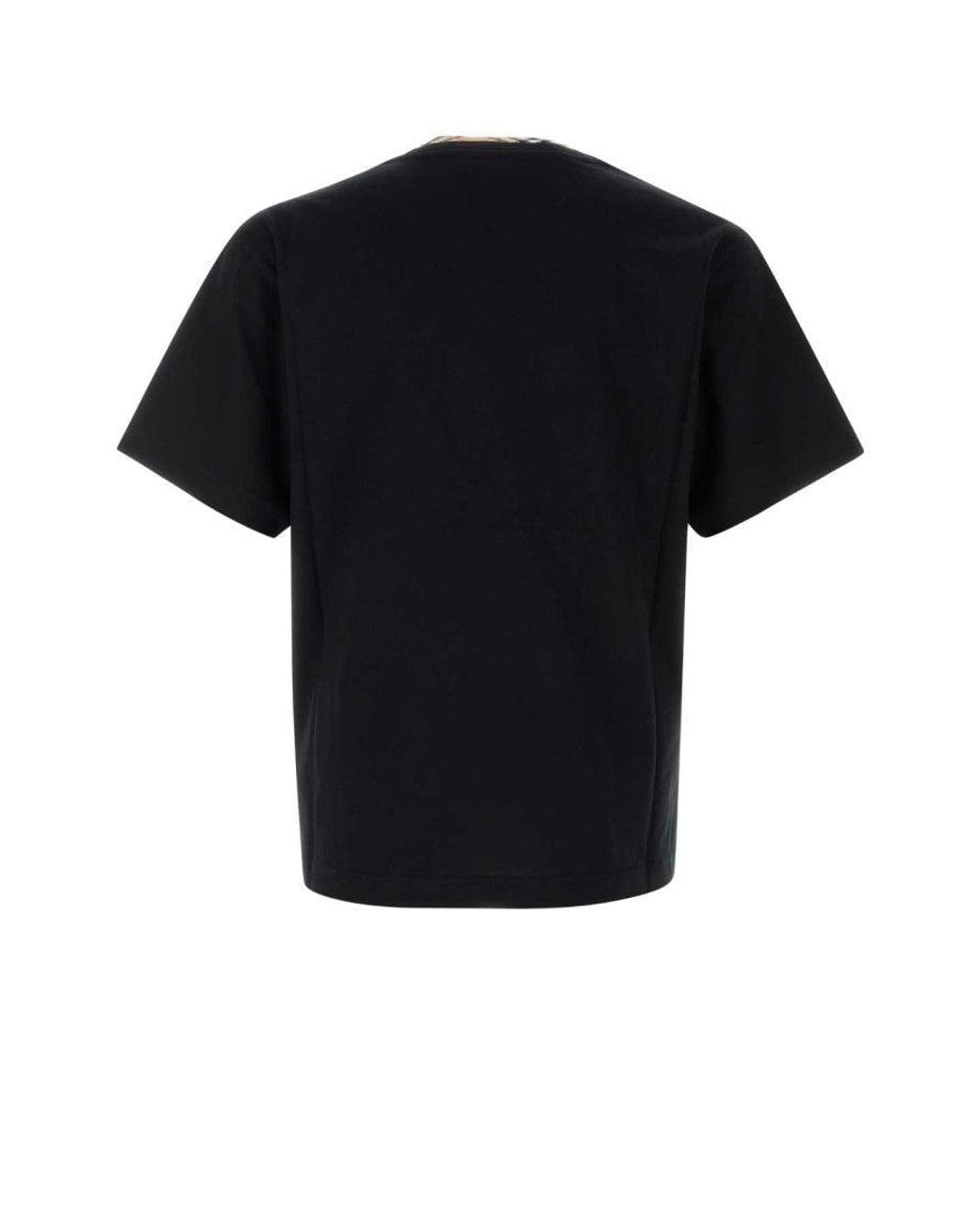 Burberry Black Crew Neck T-Shirt for men
