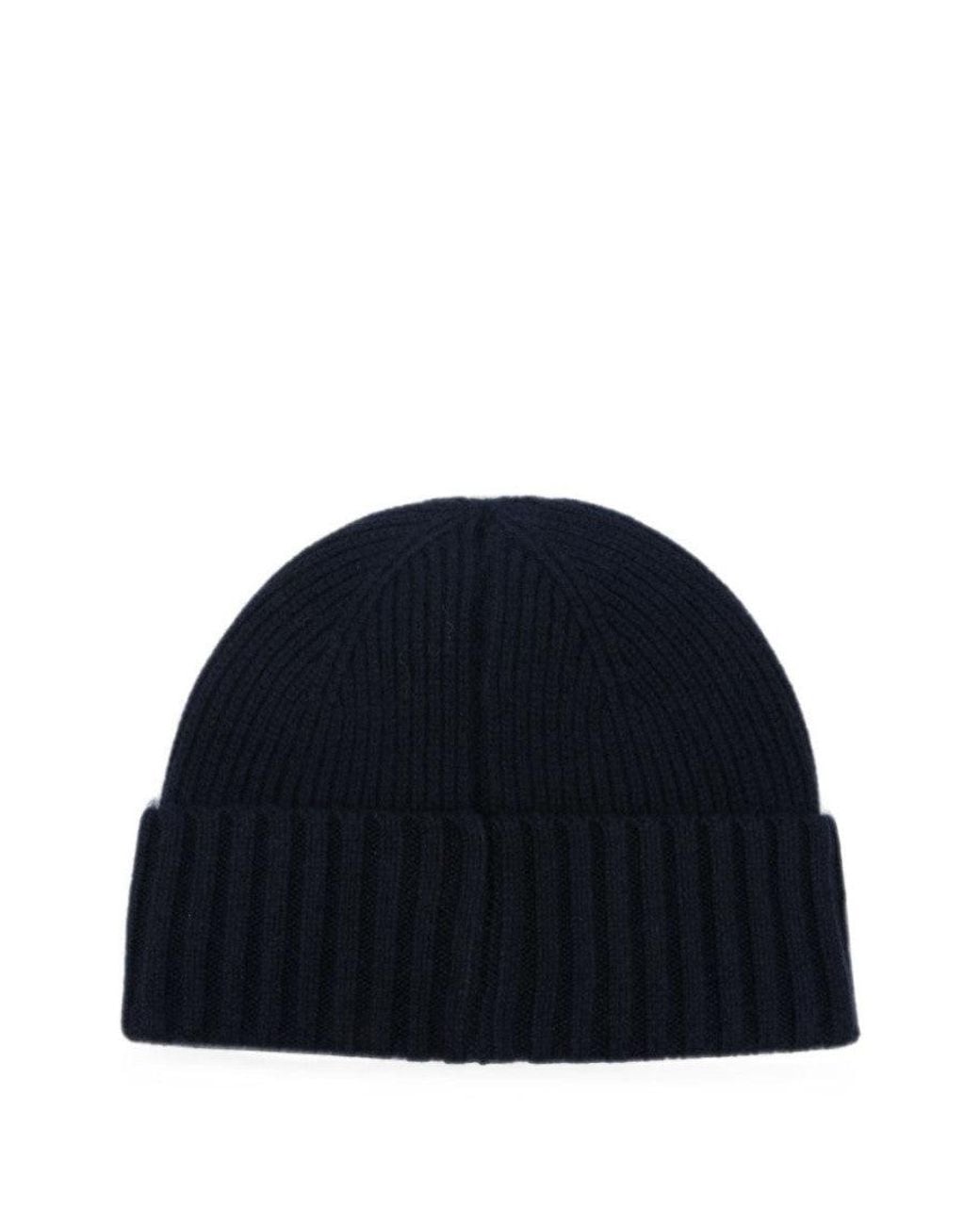 Barbour Blue Logo Beanie Cap for men