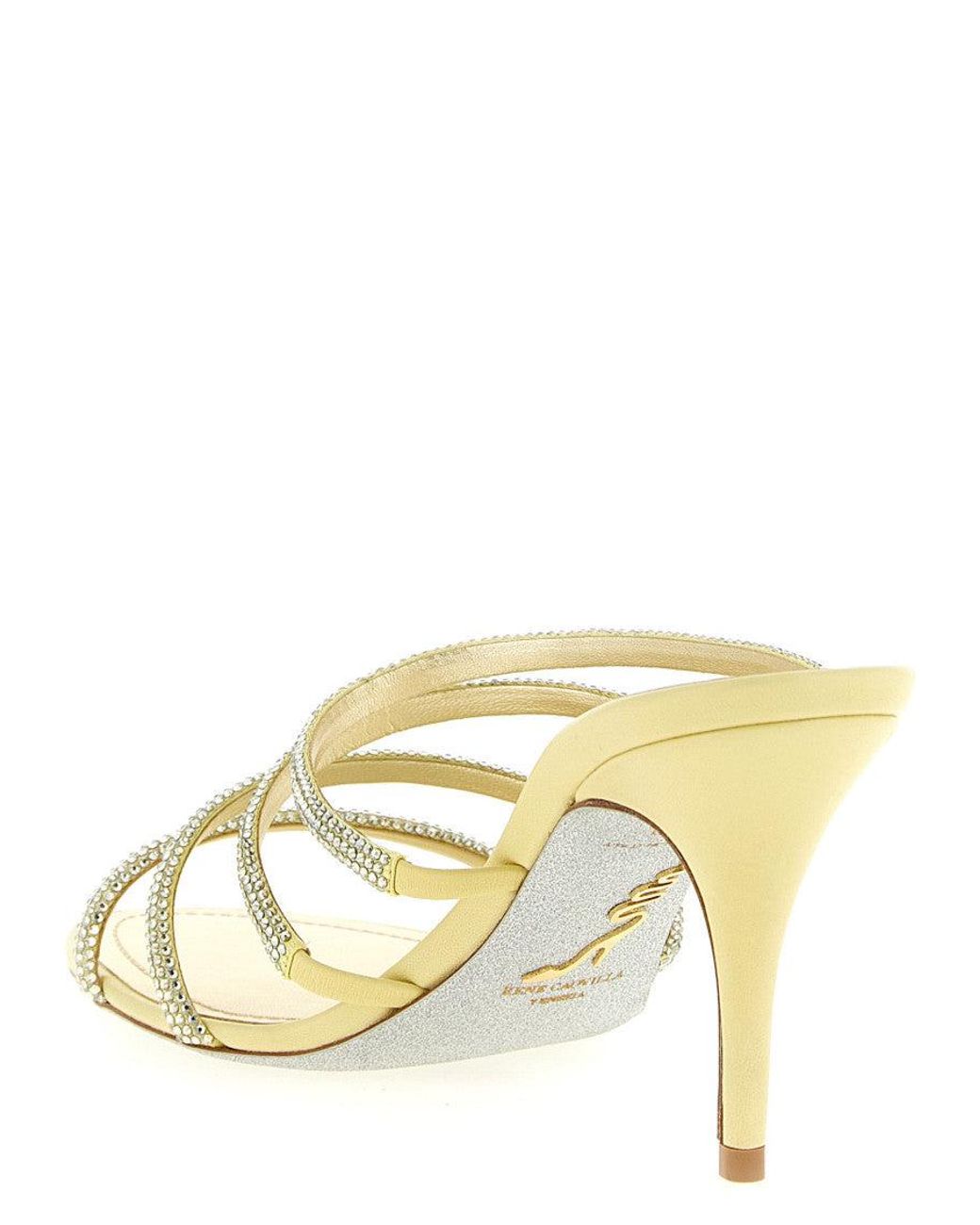 Rene Caovilla Metallic 'Erin' Sandals