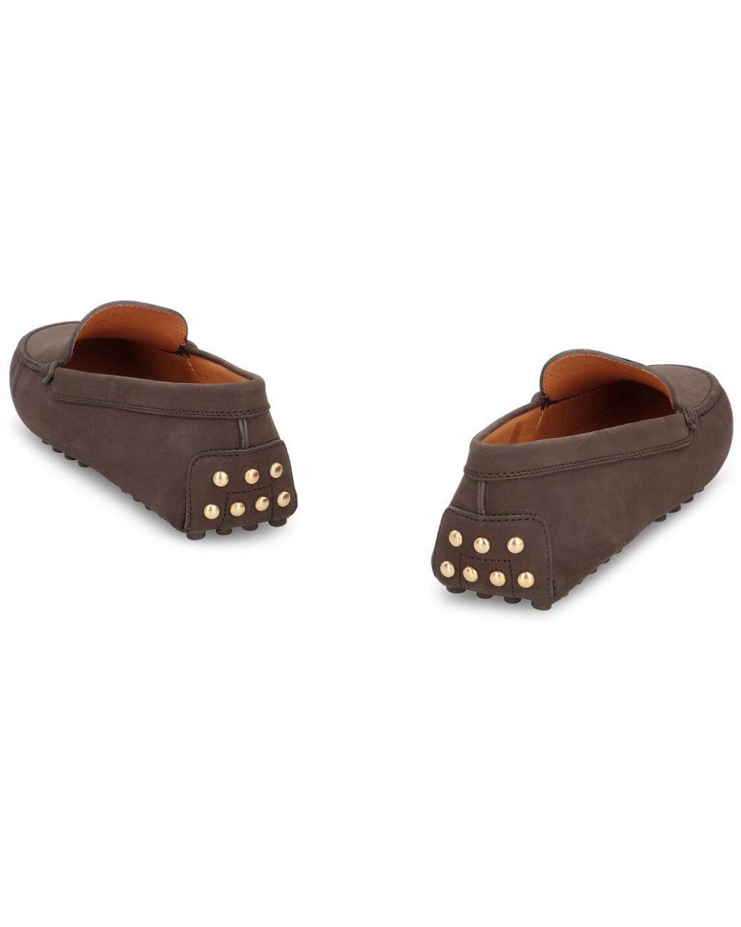 Tod's Brown Solid Loafers