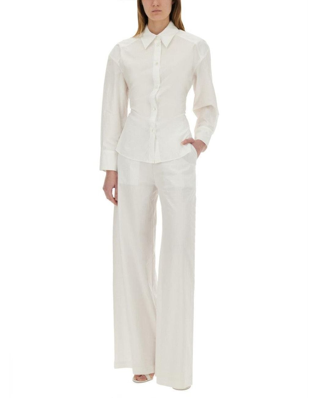 Moschino White Tailored Solid Shirt