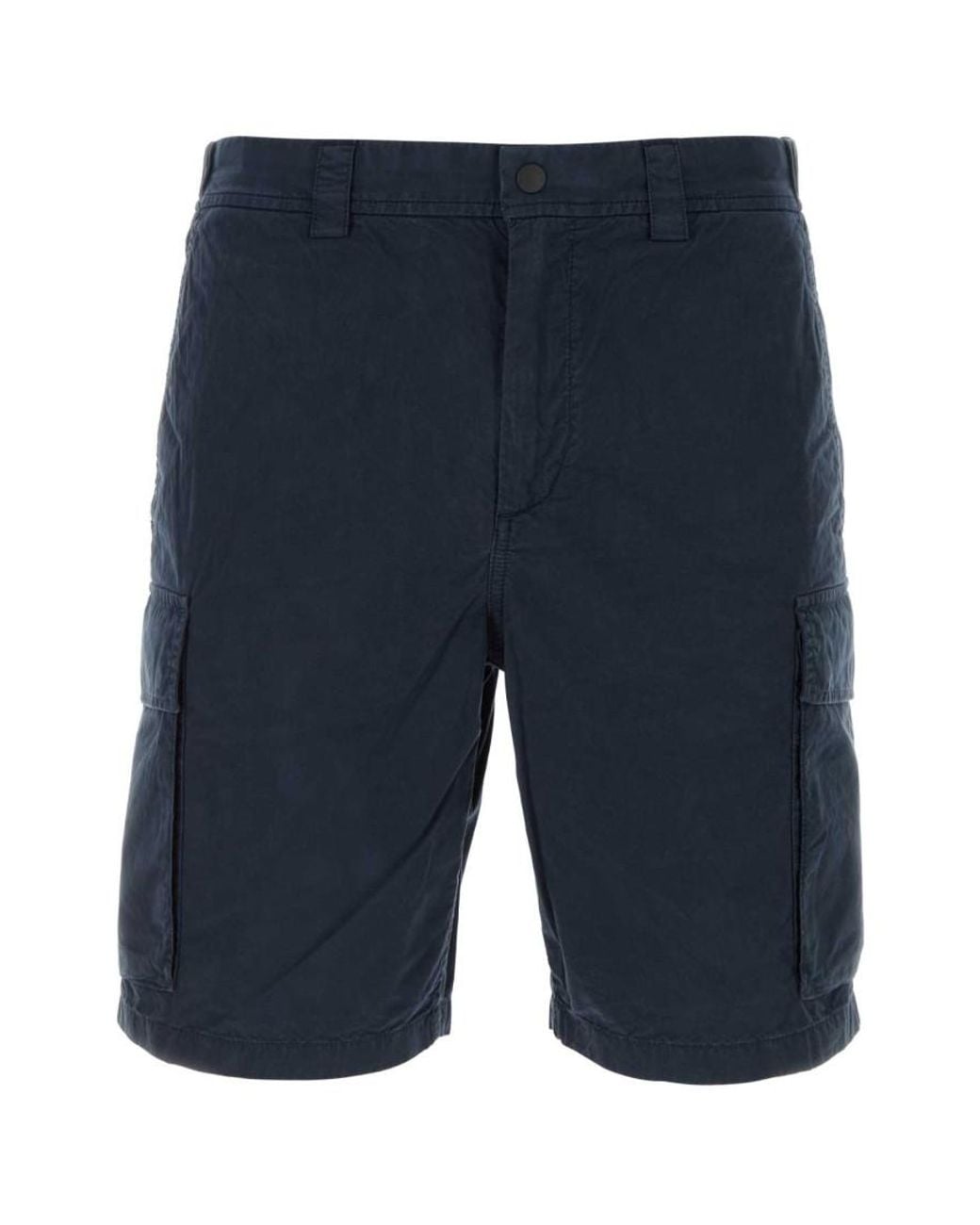 Woolrich Blue Solid Shorts for men