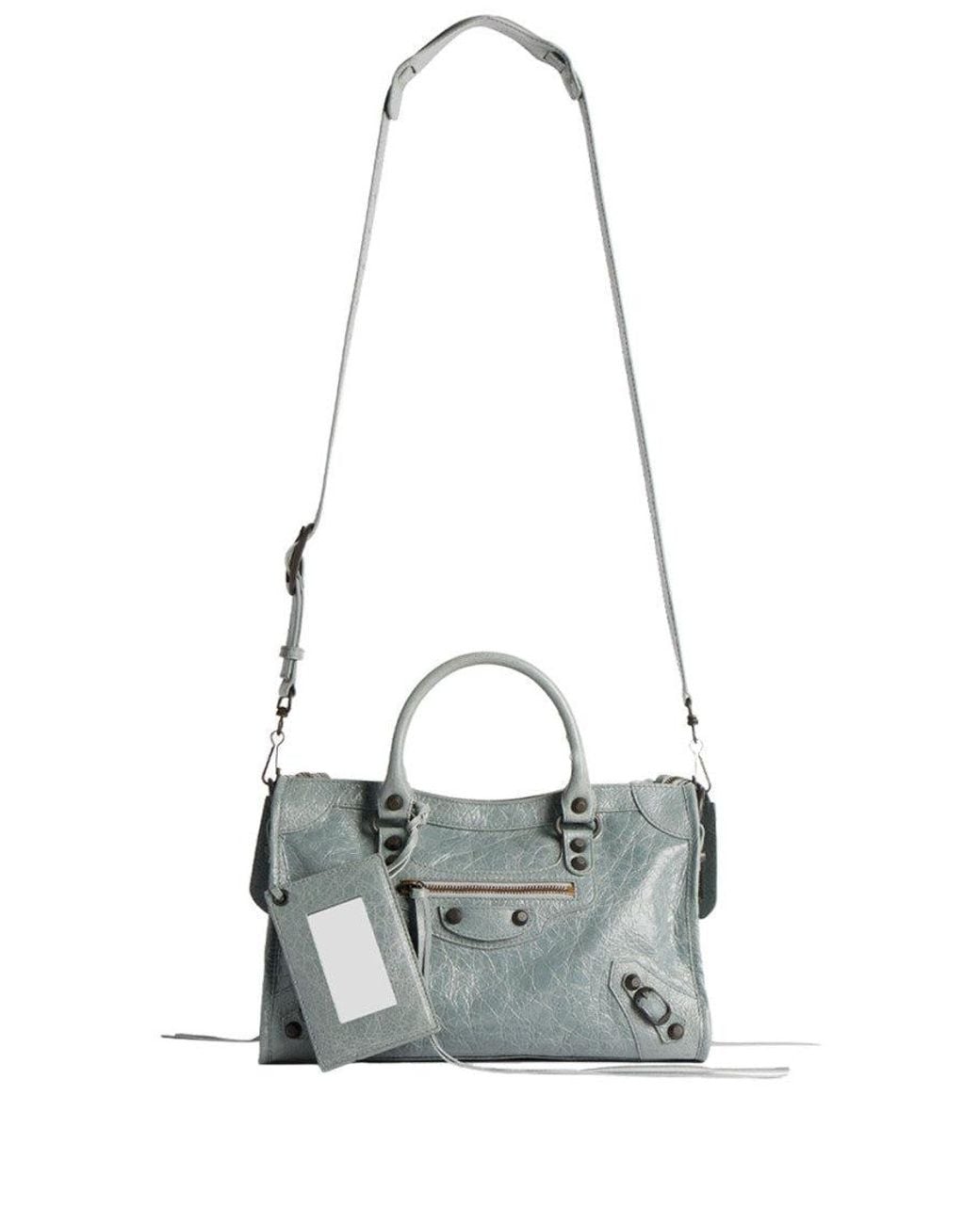 Balenciaga Gray Light Le City Small Satchel