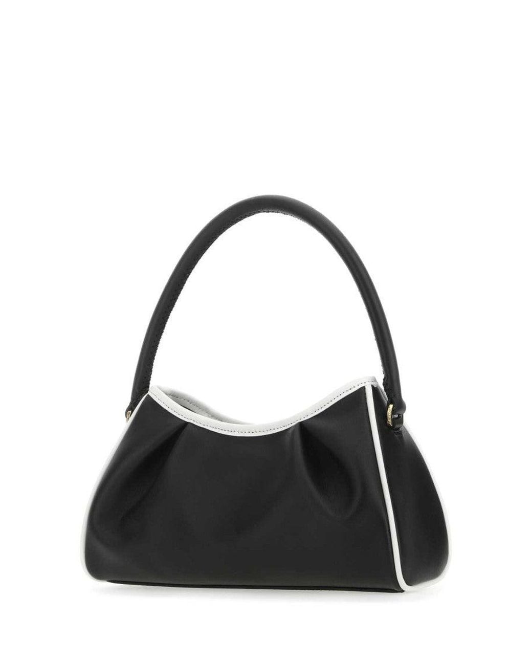 Elleme Black Dimple Moon Shoulder Bag