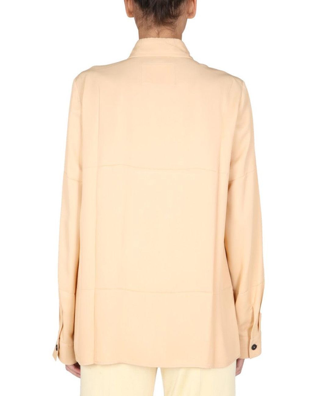 Jil Sander Natural Boxy Solid Shirt