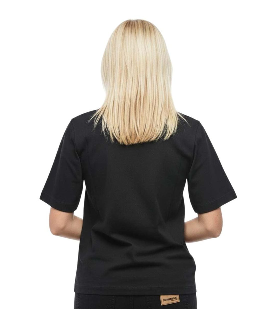 DSquared² Black Graphic Crew Neck T-Shirt