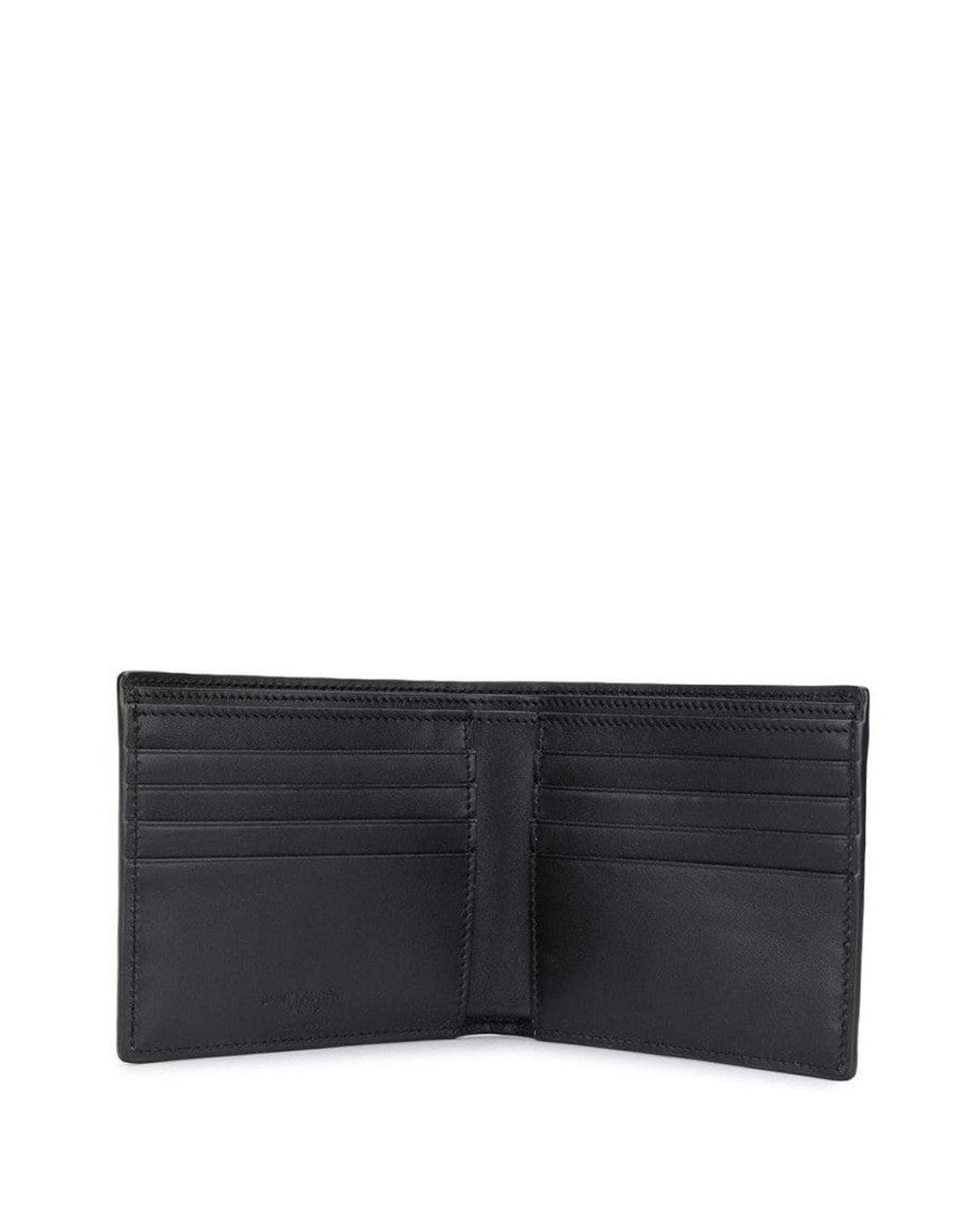 Saint Laurent Black Logo Wallet for men