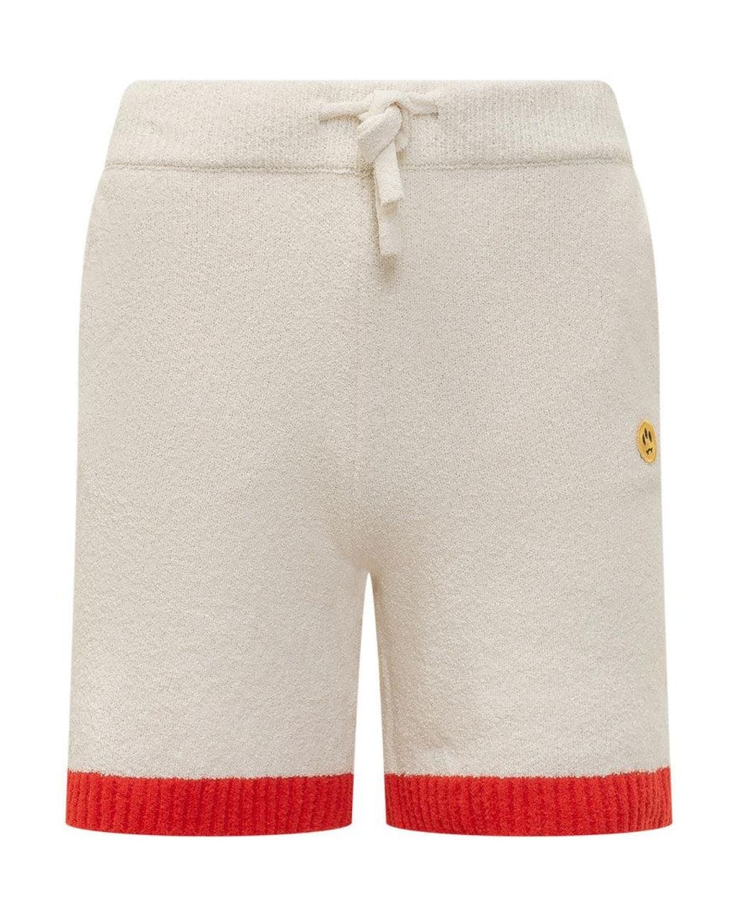 Barrow Gray Off Logo Shorts for men