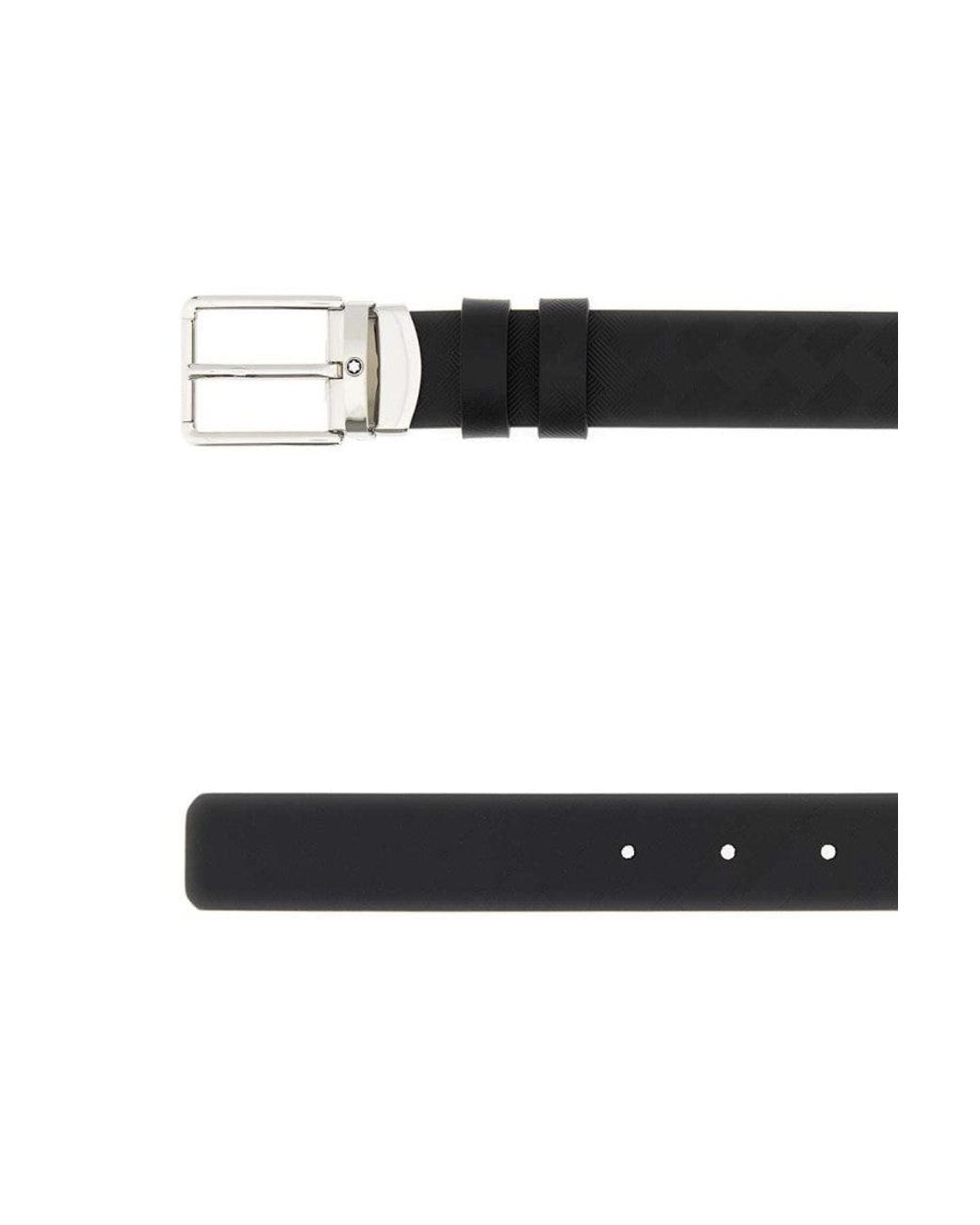 Montblanc White Cut To Size Reversible Belt for men