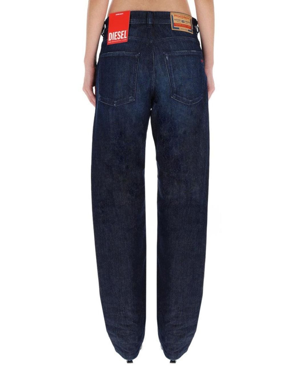 DIESEL Blue Denim Regular Mid Rise Jeans