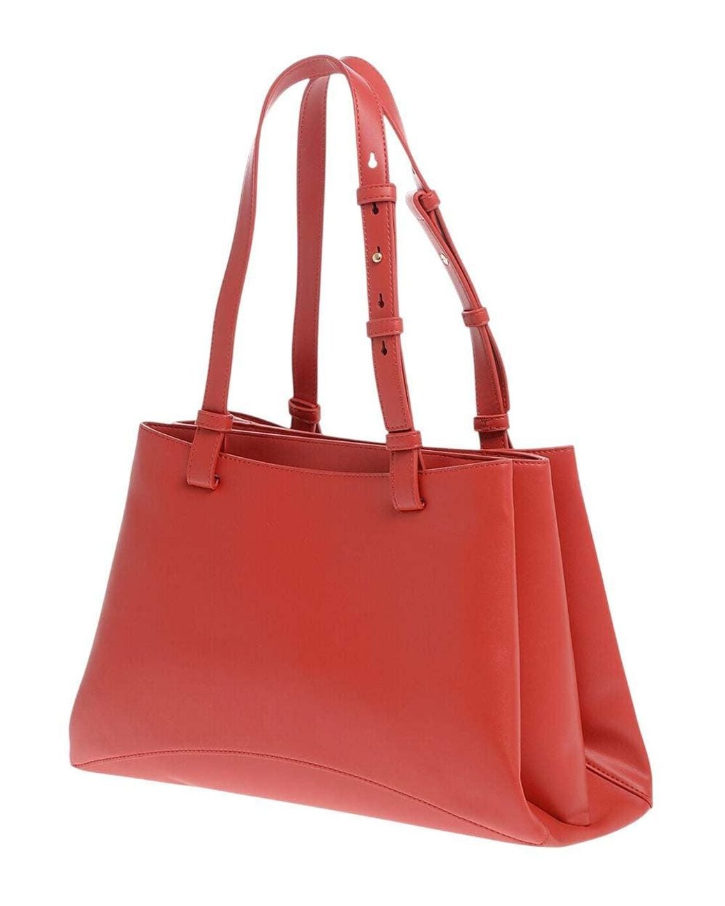 Love Moschino Red Logo Large Tote