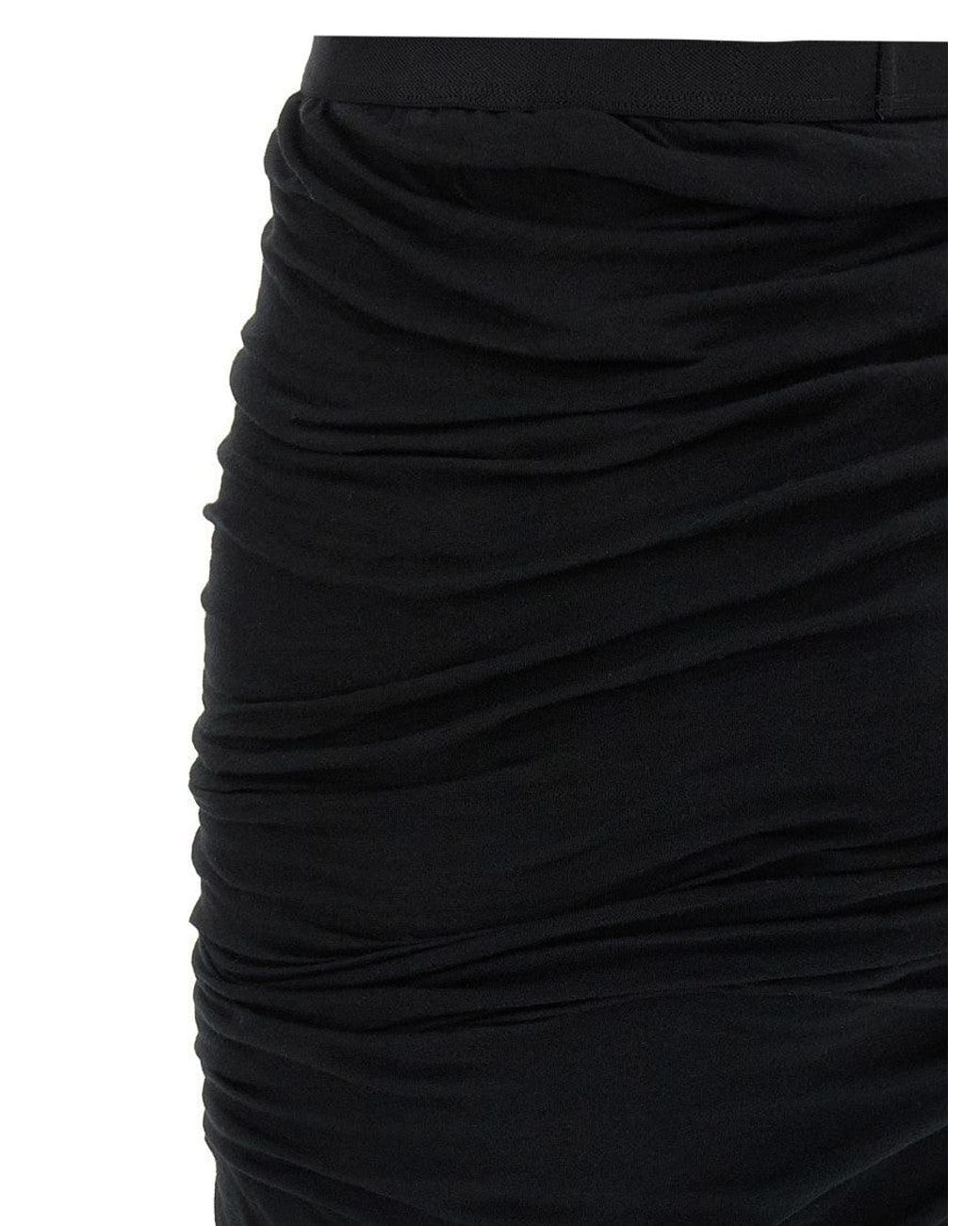 Rick Owens Black 'Edfu' Skirt