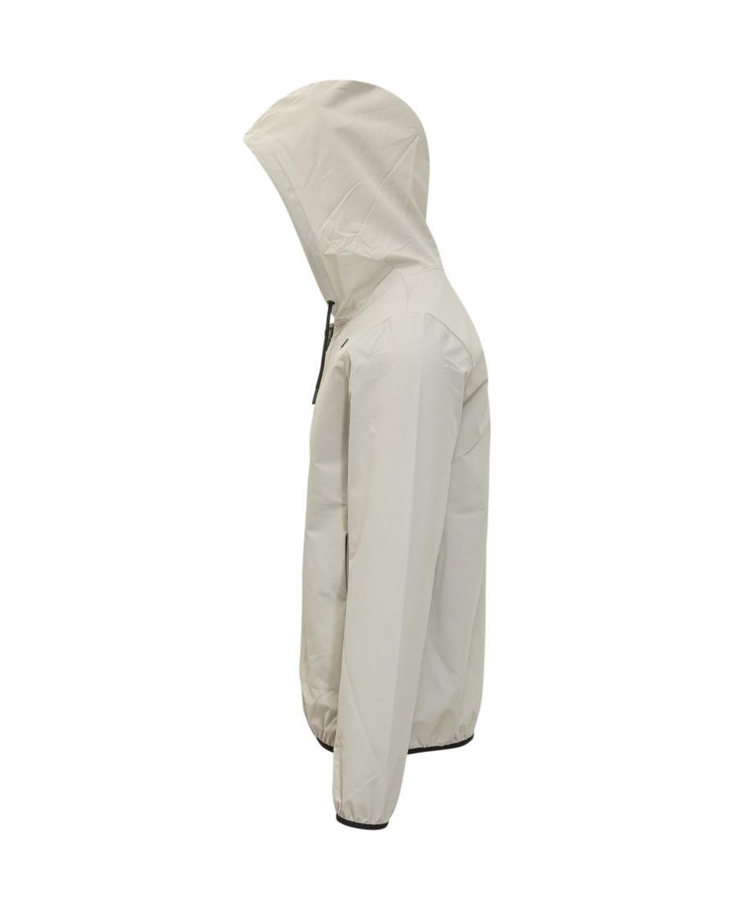 K-Way Gray Solid Hood Jacket for men