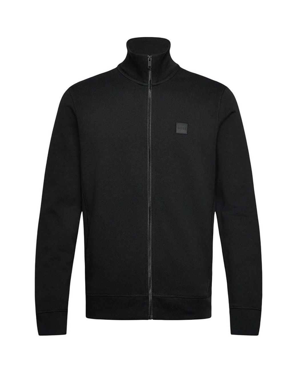 Boss Black Zip Up Logo Jacket for men