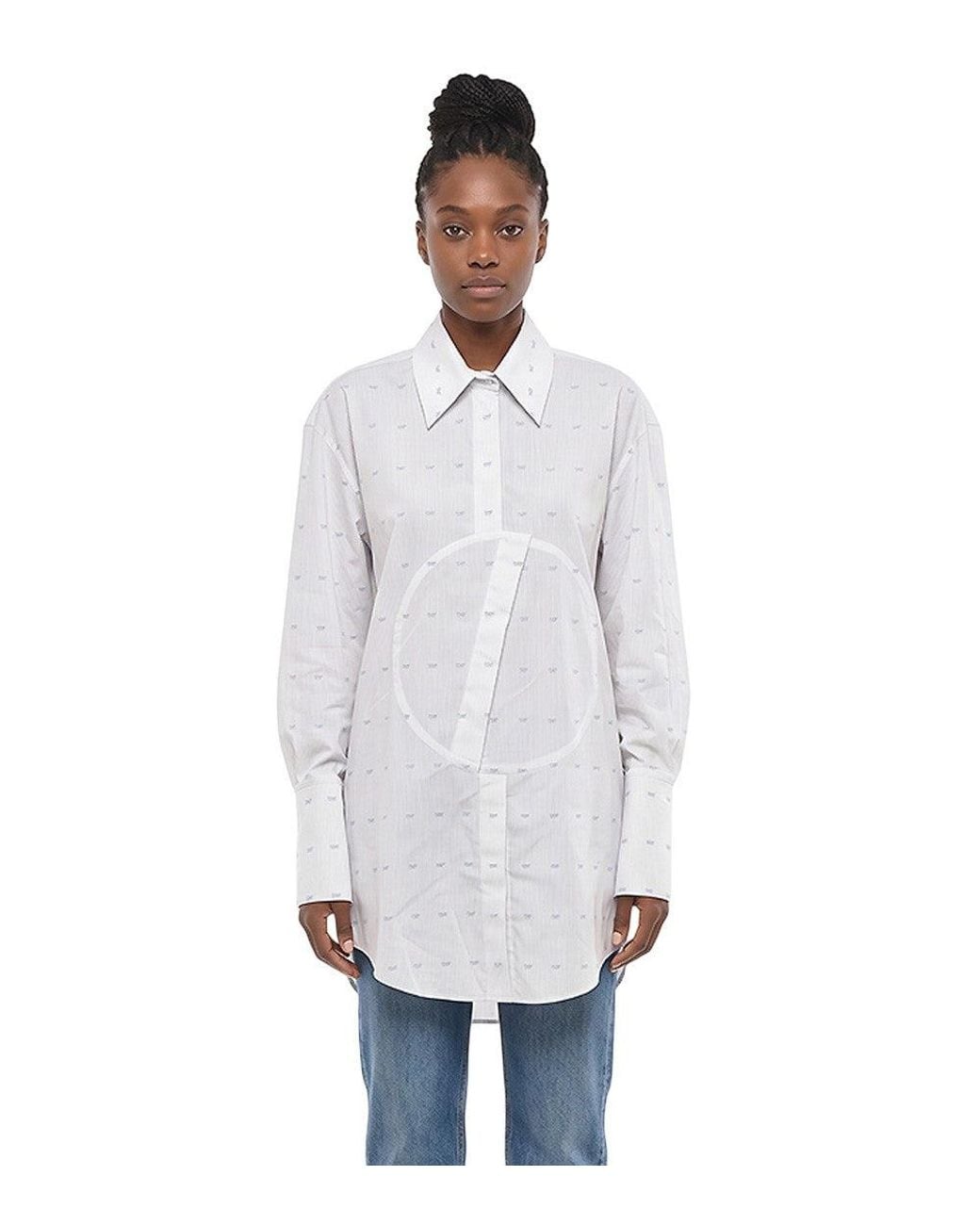 Off-White c/o Virgil Abloh White Oversized Logo Shirt