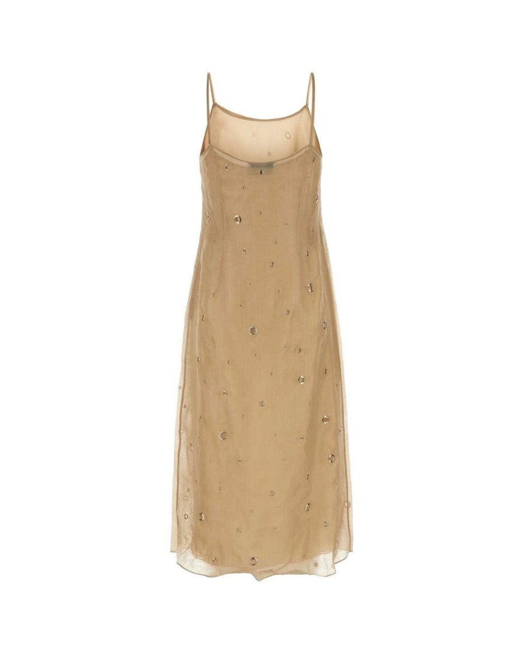 Prada Natural Organza Dress