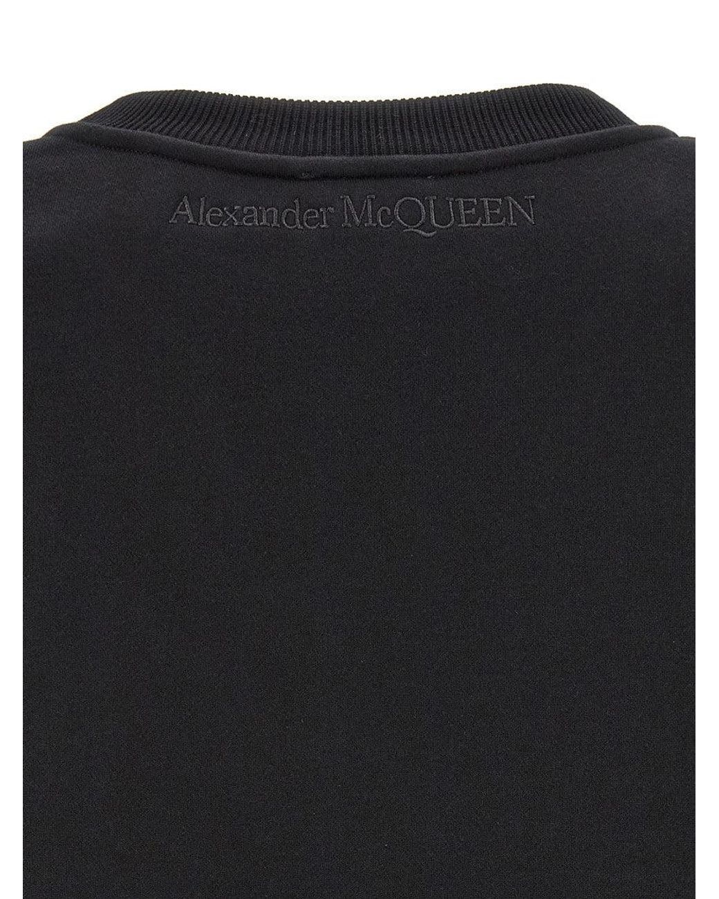 McQueen Black Cut And Sew Sweatshirt