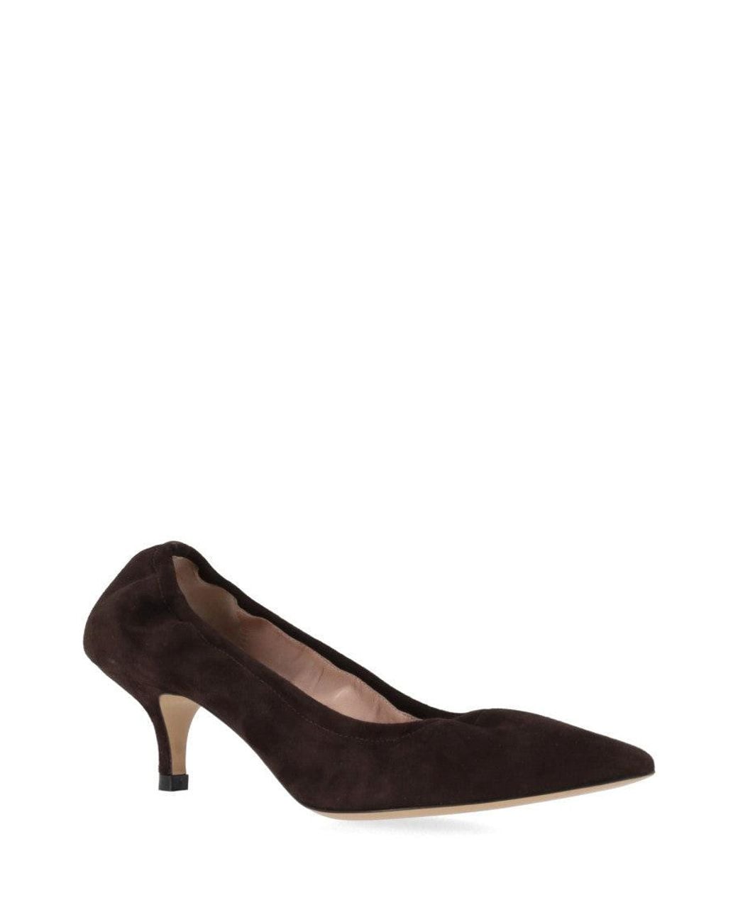 P.A.R.O.S.H. Brown Pointed Toe Pumps