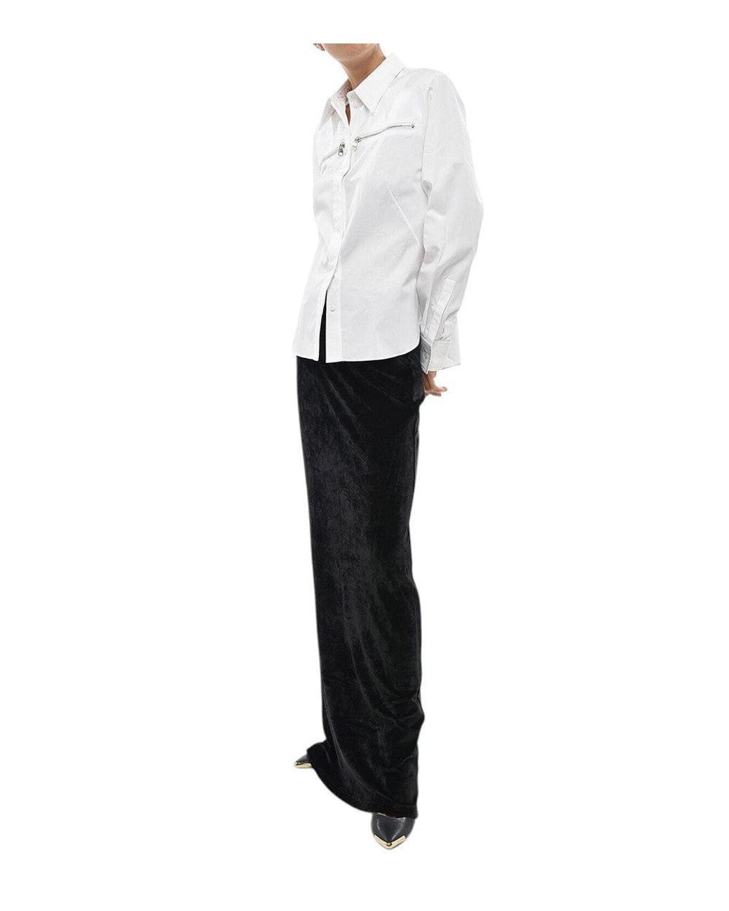 McQueen White Regular Solid Shirt