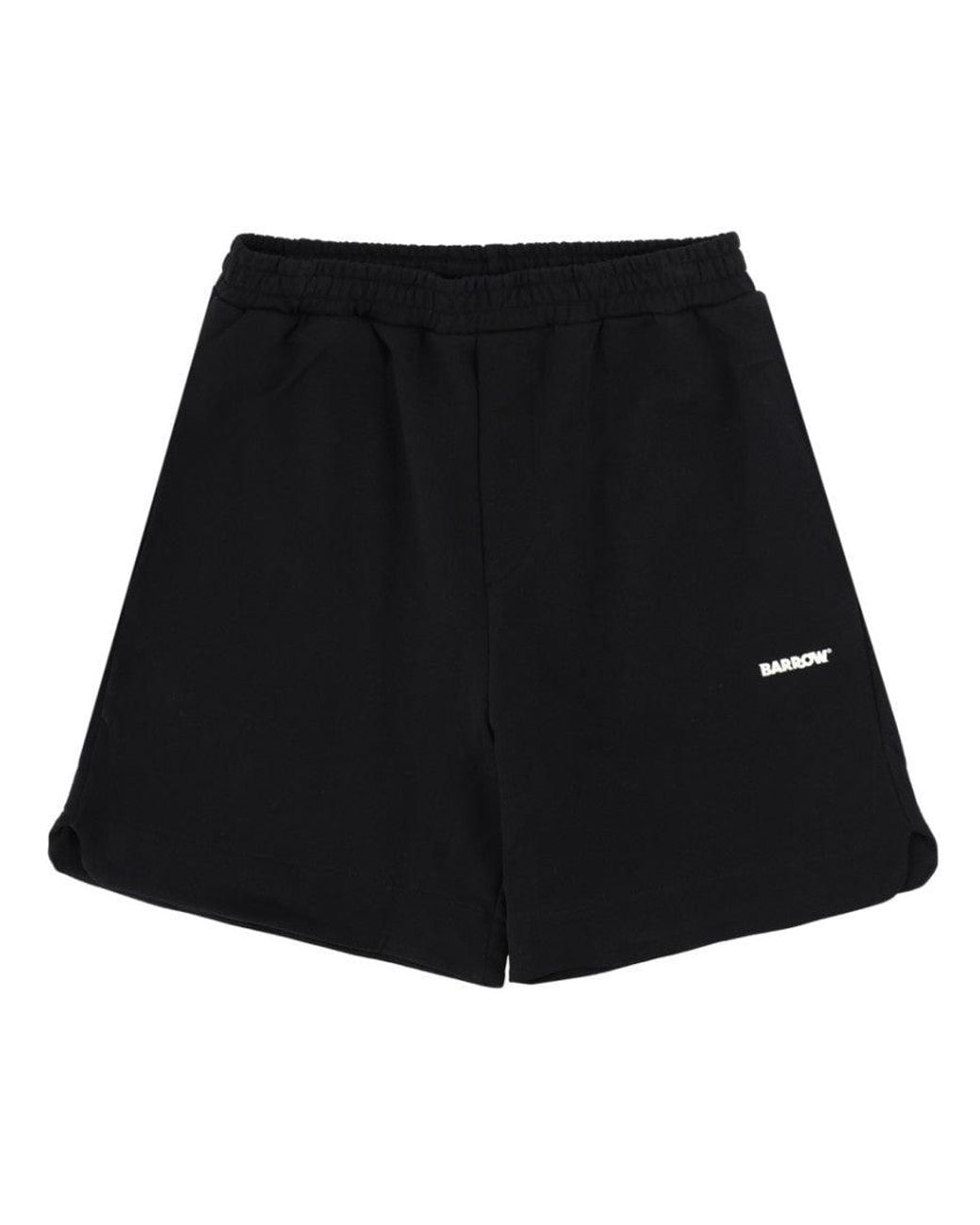Barrow Black Logo Shorts for men