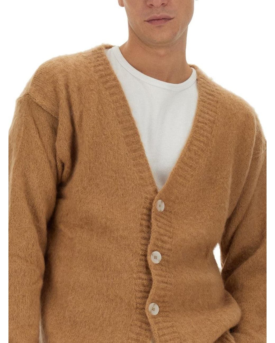 FAMILY FIRST Brown V Neck Cardigans for men
