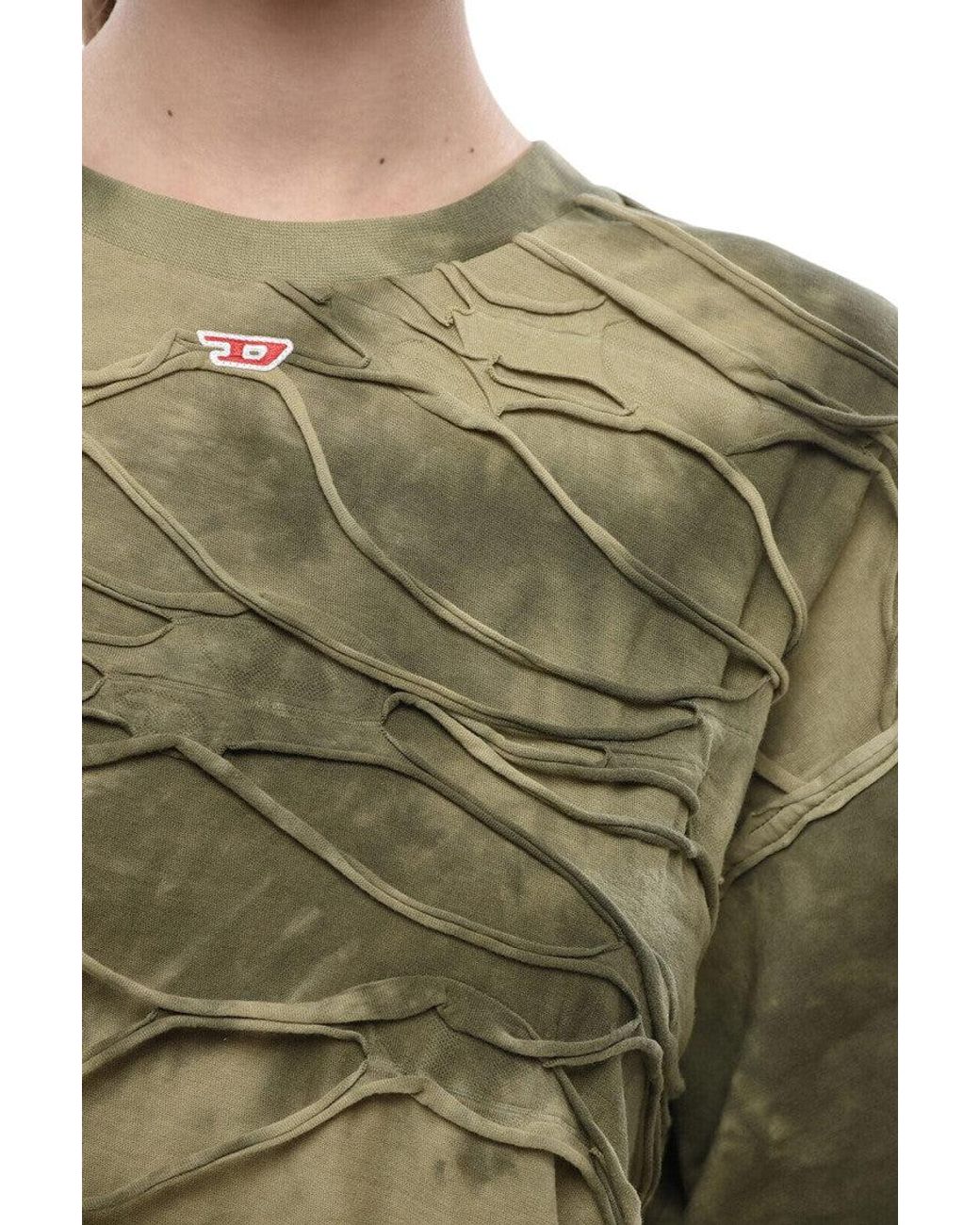 DIESEL Green Tie-Dye Crew Neck T-Shirt