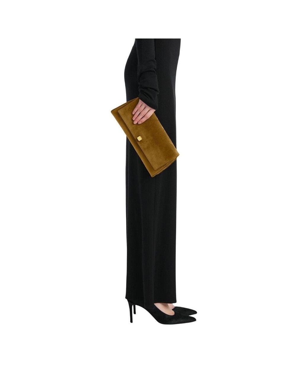 Khaite Brown Audrey Medium Clutch