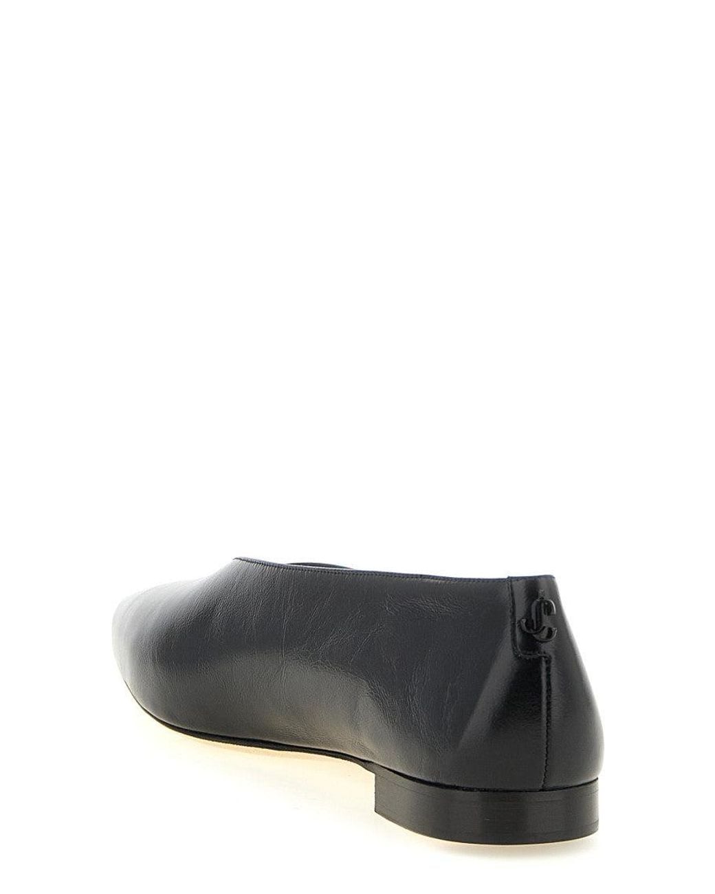 Jimmy Choo Black Slip On Ballet Flats