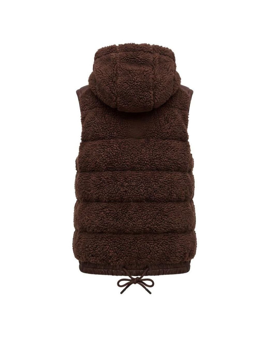 Moncler Brown Textured Hood Jacket