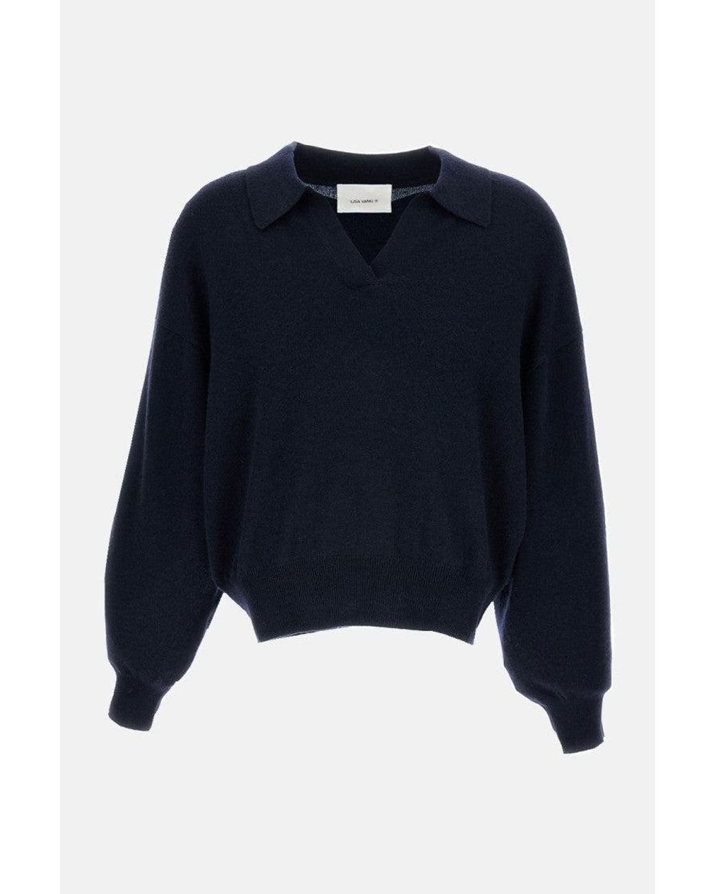 Lisa Yang Blue Dark Wool Sweater