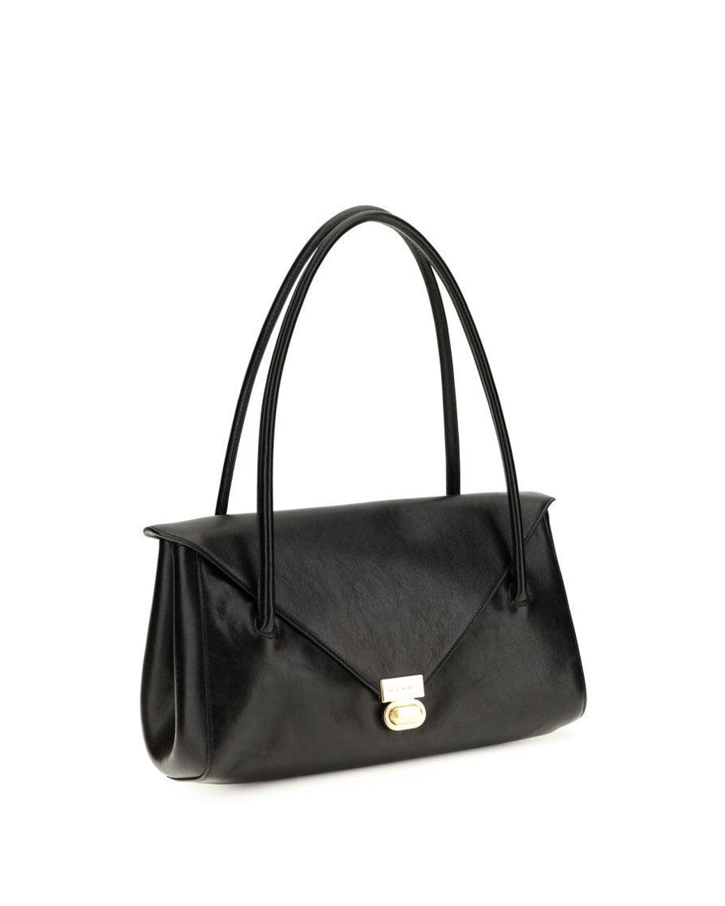 Marni Black East West Large Shoulder Bag
