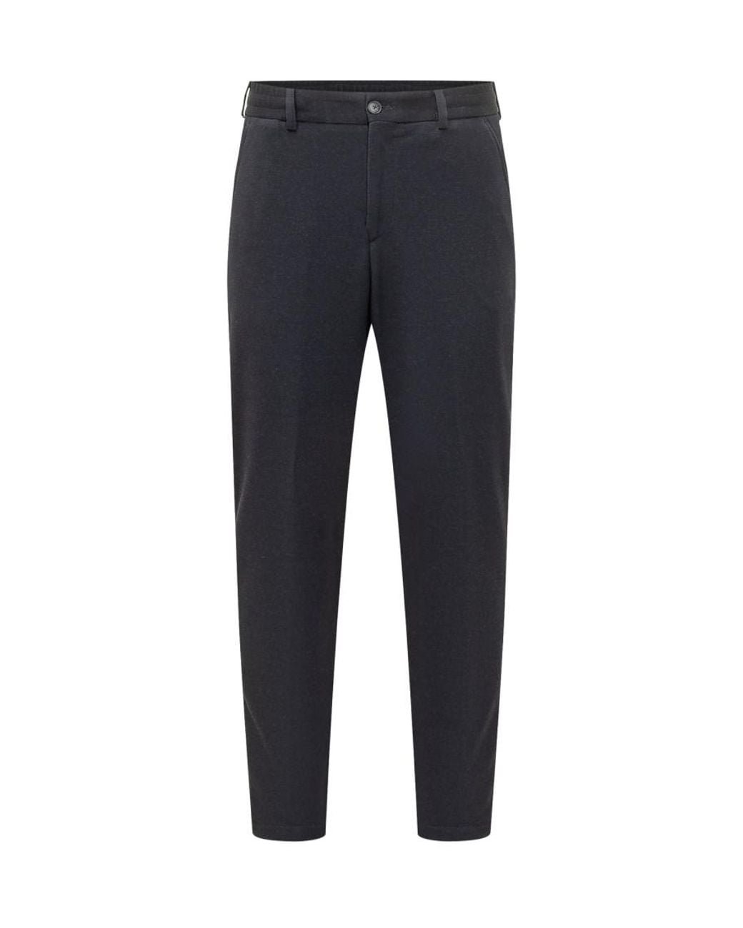Boss Blue Flat Front Trousers for men