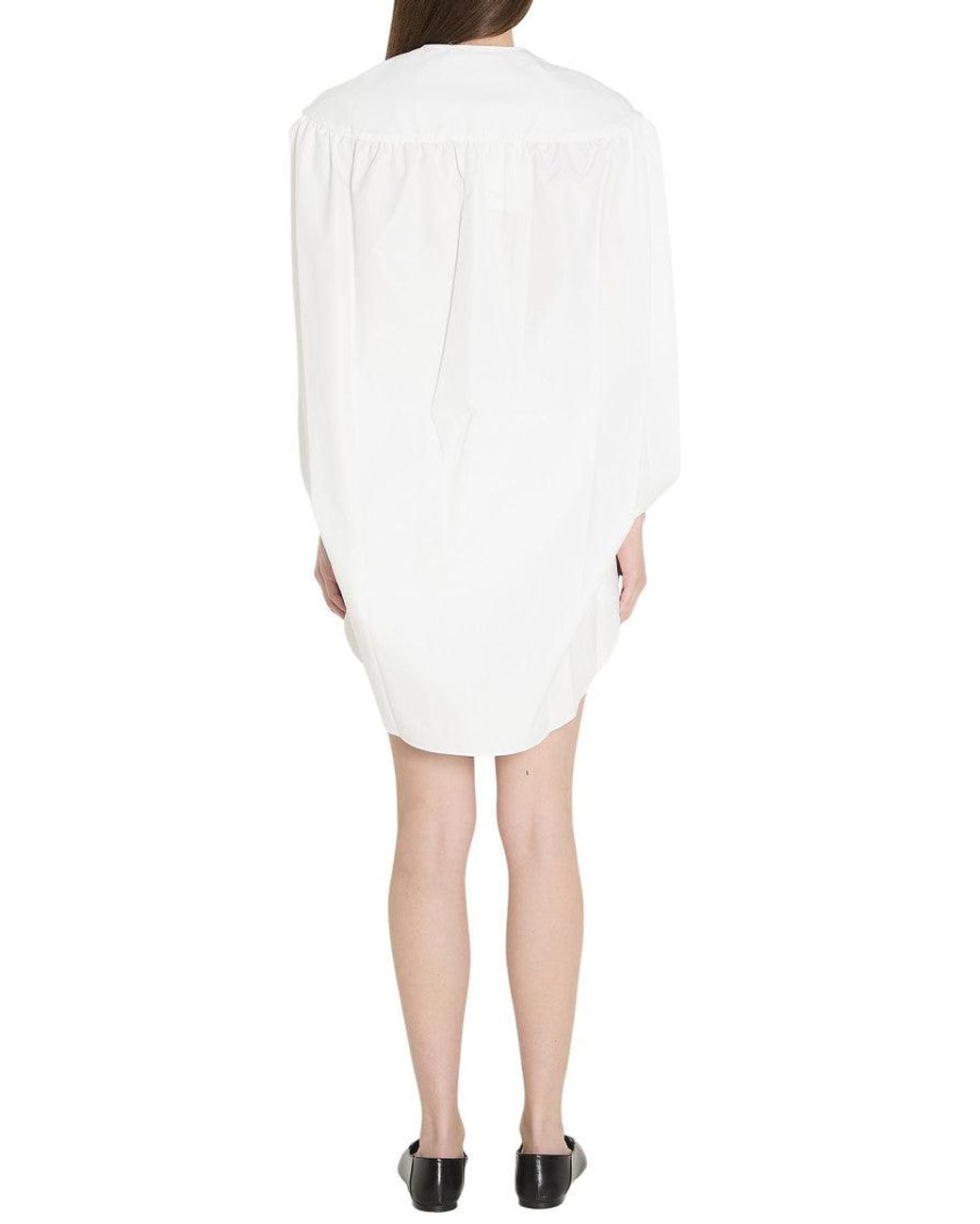 Jacquemus White Round Neck Mini Dress