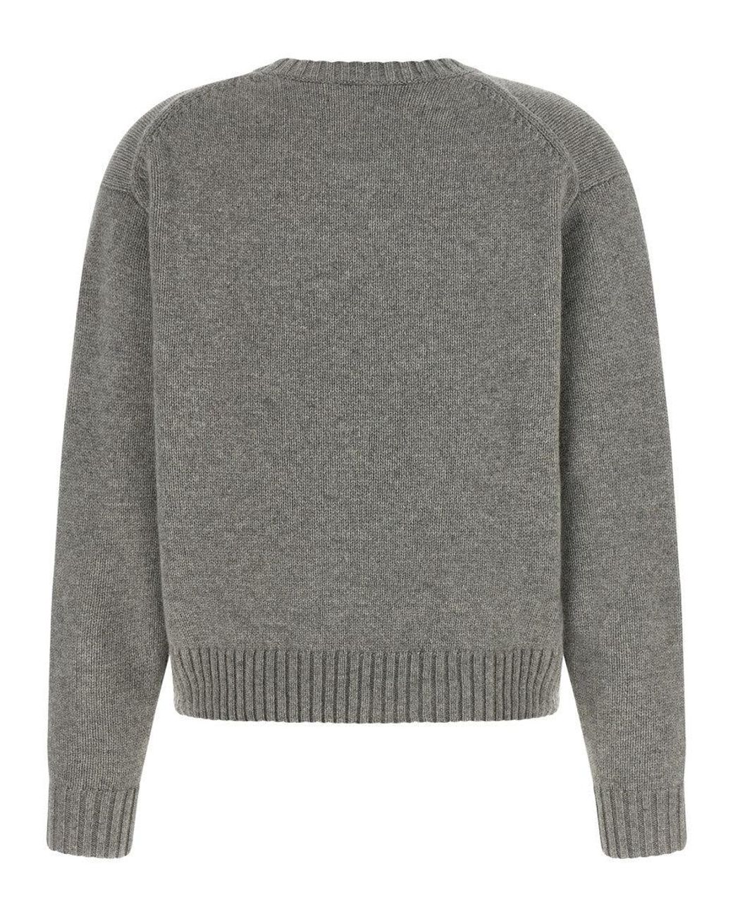 Polo Ralph Lauren Gray Graphic Crew Neck Sweater